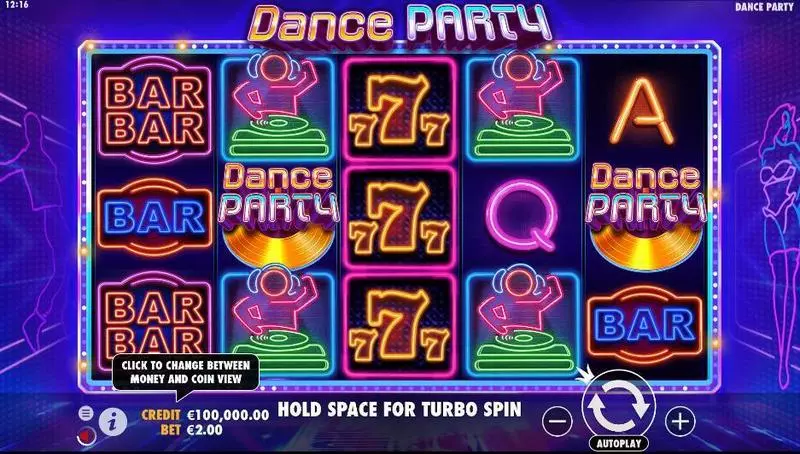 Dance Party Pragmatic Play Slot Main Screen Reels