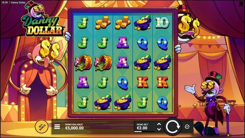 Danny Dollar Hacksaw Gaming Slot Main Screen Reels