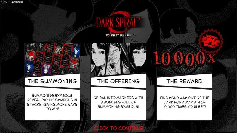 Dark Spiral Hacksaw Gaming Slot Info and Rules