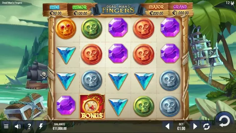 Dead Man’s Fingers G.games Slot Main Screen Reels