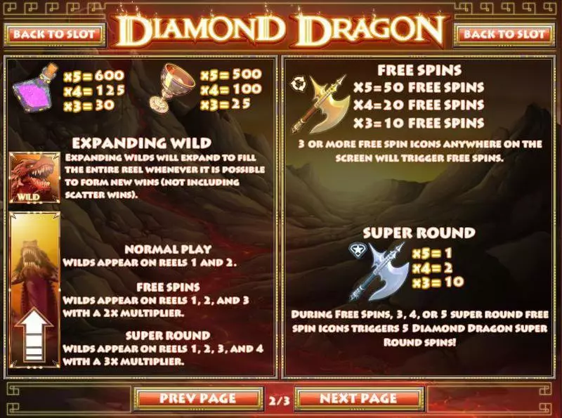 Diamond Dragon Rival Slot Info and Rules