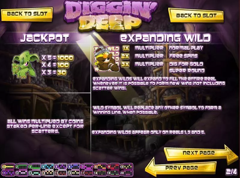Diggin Deep Rival Slot Info and Rules