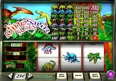Dinosaur PlayTech Slot Main Screen Reels