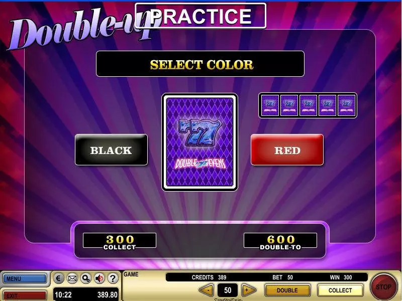 Double Sevens GTECH Slot Gamble Screen