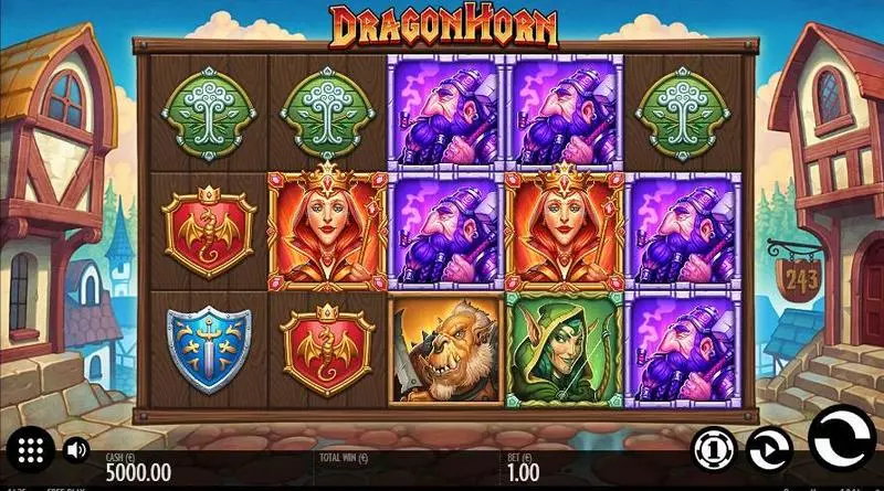 Dragon Horn Thunderkick Slot Main Screen Reels