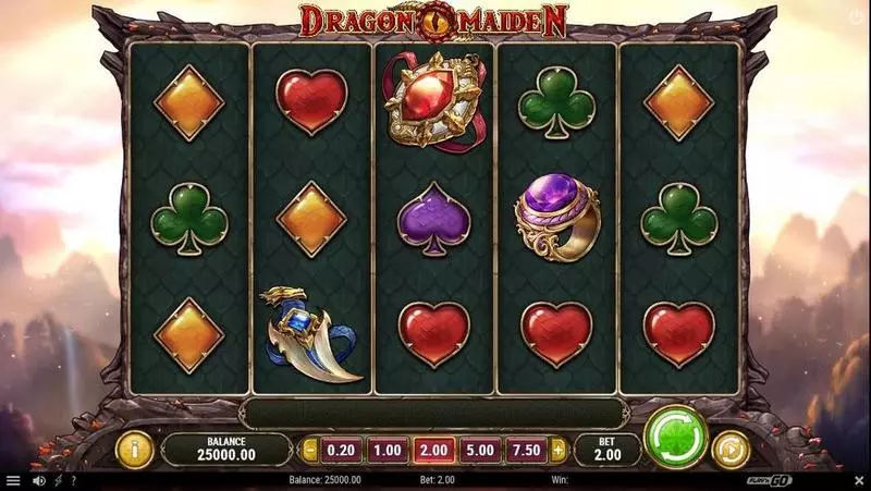 Dragon Maiden Play'n GO Slot Main Screen Reels