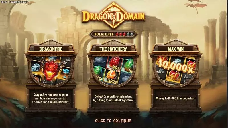 Dragon’s Domain Hacksaw Gaming Slot Info and Rules