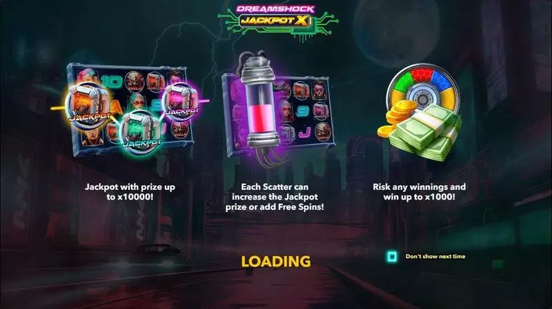 DREAMSHOCK: JACKPOT X Mascot Gaming Slot Info and Rules