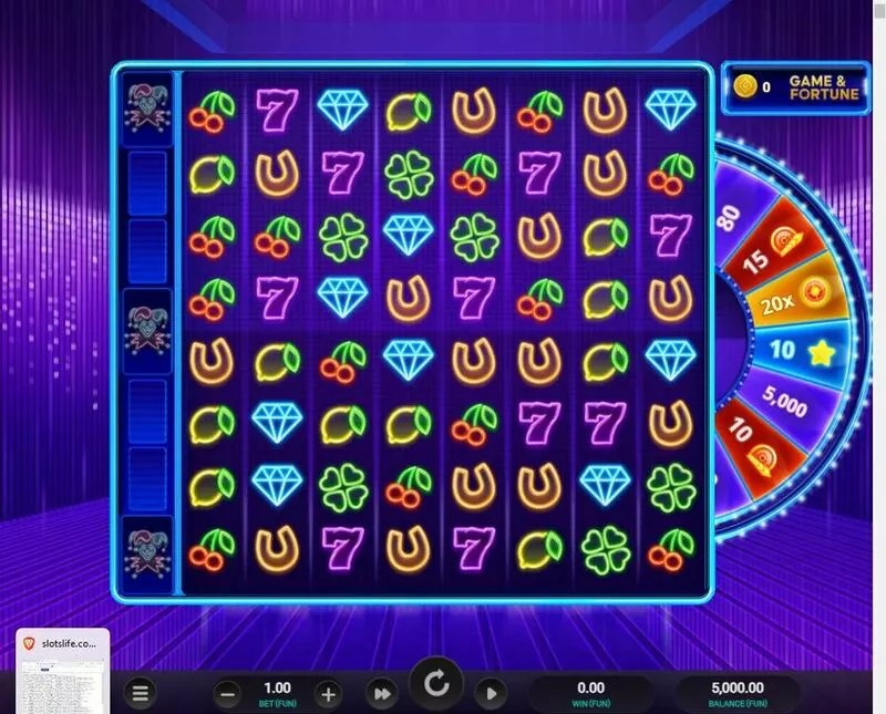 Dueling Jokers - Dream Drop Four Leaf Gaming Slot Main Screen Reels