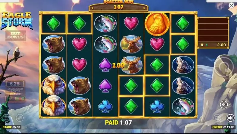 Eagle Storm Blueprint Gaming Slot Main Screen Reels