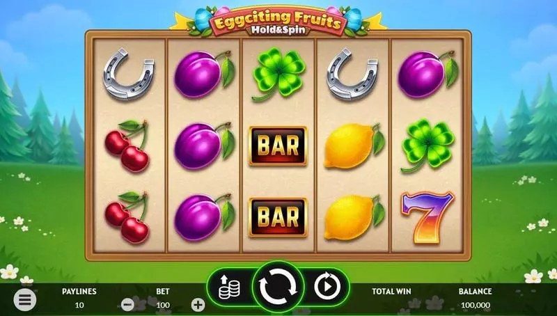 Eggciting Fruits – Hold&Spin Apparat Gaming Slot Main Screen Reels