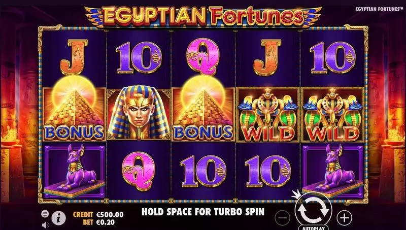 Egyptian Fortunes Pragmatic Play Slot Main Screen Reels