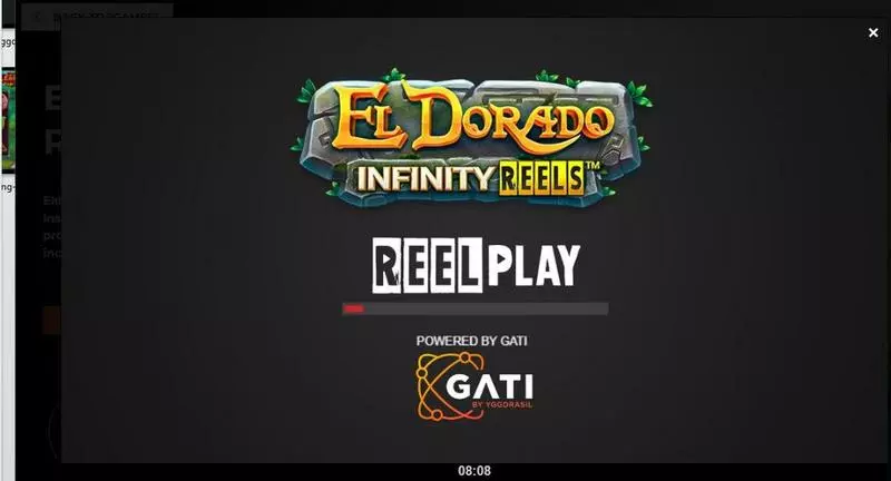 El Dorado Infinity Reels ReelPlay Slot Introduction Screen