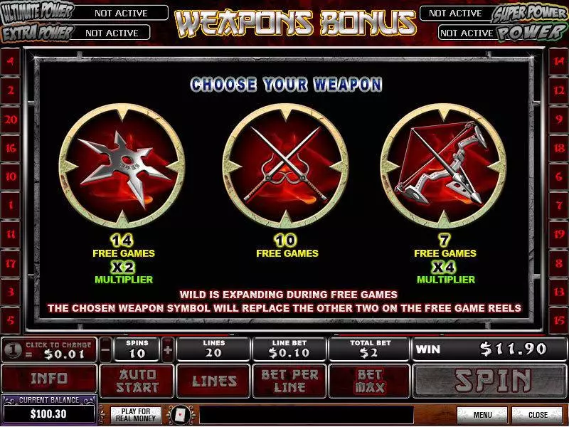 Elektra PlayTech Slot Bonus 1