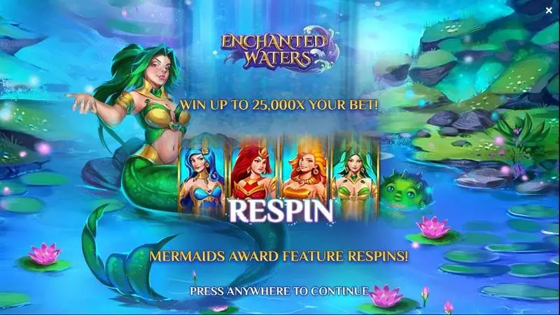Enchanted Waters  Yggdrasil Slot Introduction Screen