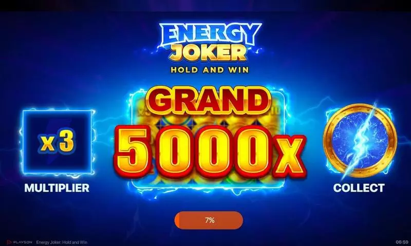 Energy Joker - Hold and Win Playson Slot Introduction Screen