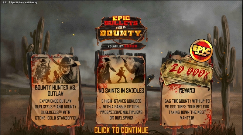 Epic Bullets and Bounty Hacksaw Gaming Slot Info and Rules