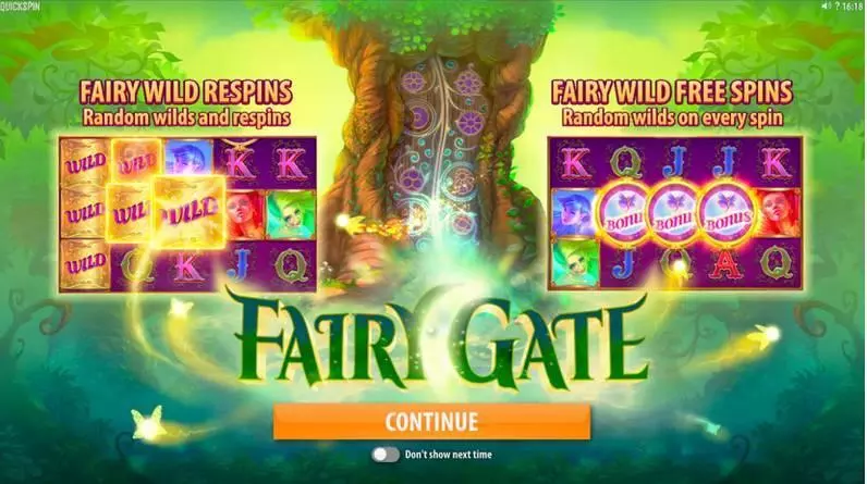 Fairy Gate Quickspin Slot Bonus 1