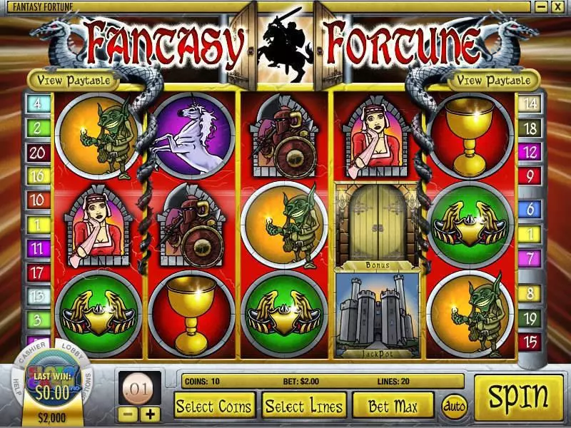 Fantasy Fortune Rival Slot Main Screen Reels