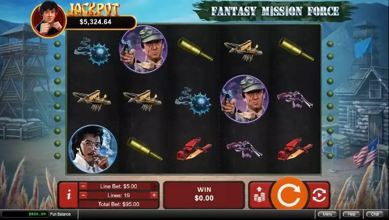 Fantasy Mission Force RTG Slot Main Screen Reels