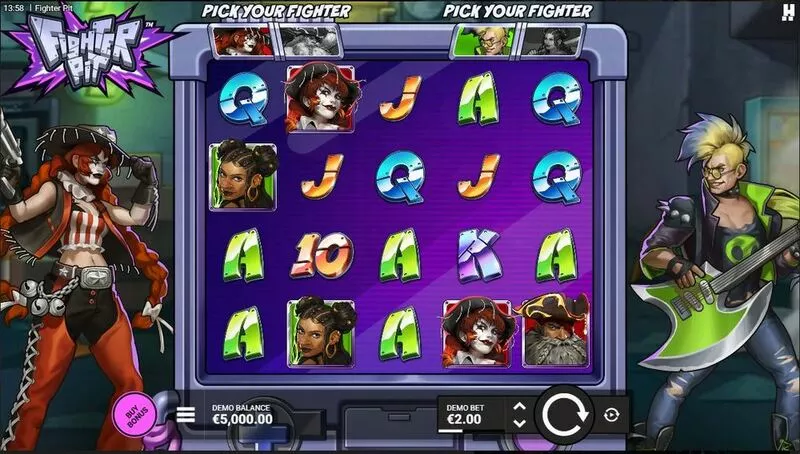 Fighter Pit Hacksaw Gaming Slot Main Screen Reels