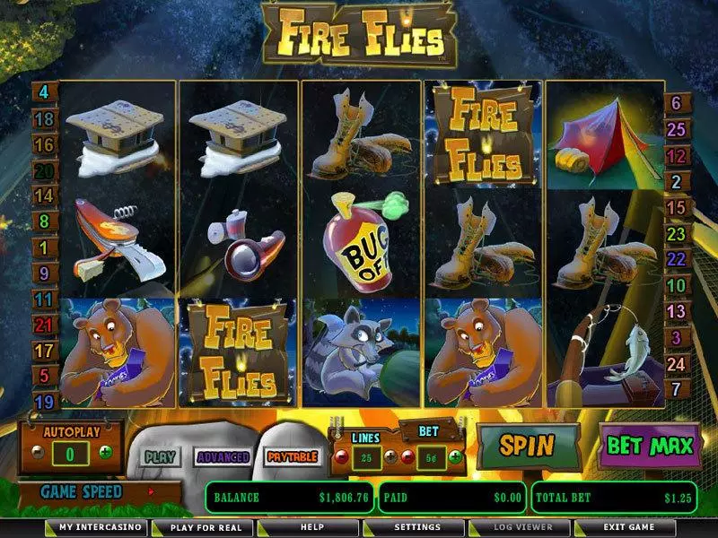 Fire Flies Amaya Slot Main Screen Reels