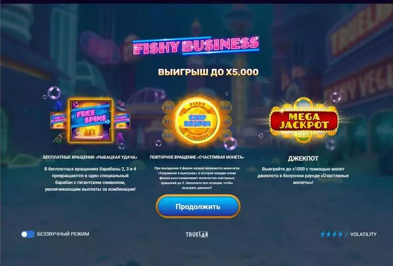 Fishy Business TrueLab Games Slot Info and Rules