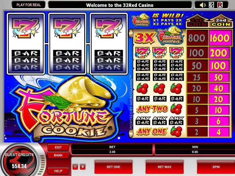 Fortune Cookie Microgaming Slot Main Screen Reels