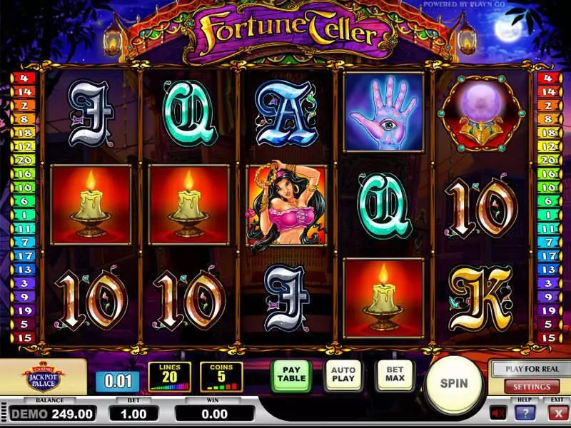 Fortune Teller Play'n GO Slot Main Screen Reels