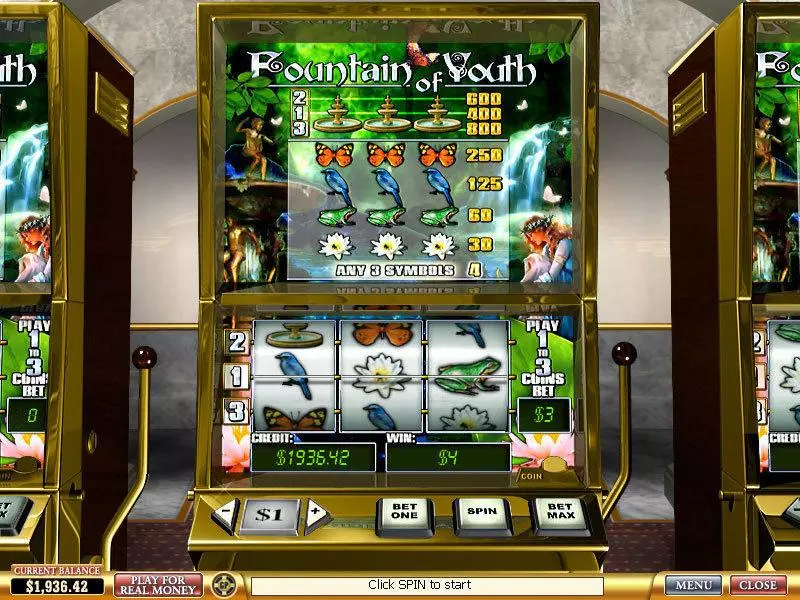 Fountain Of Youth PlayTech Slot Main Screen Reels