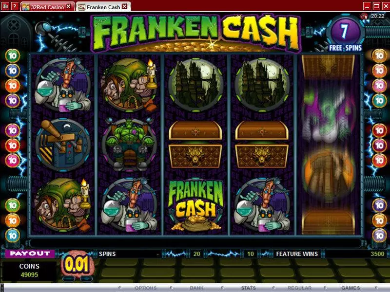 Franken Cash Microgaming Slot Bonus 1