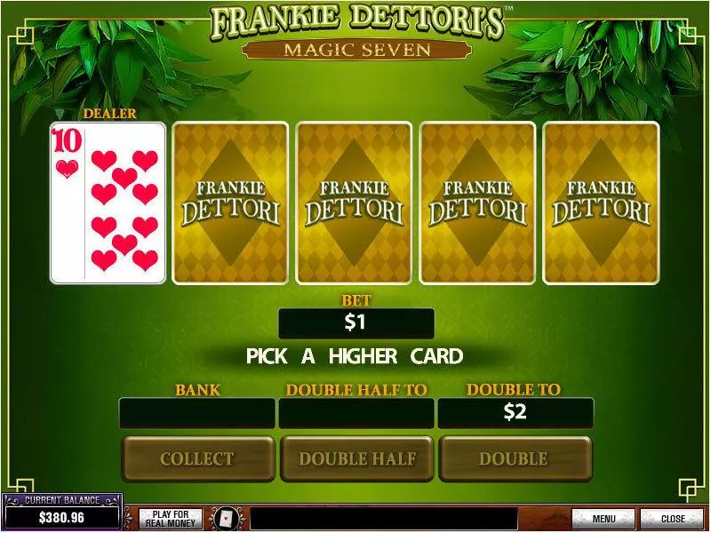 Frankie Dettori's Magic Seven PlayTech Slot Gamble Screen