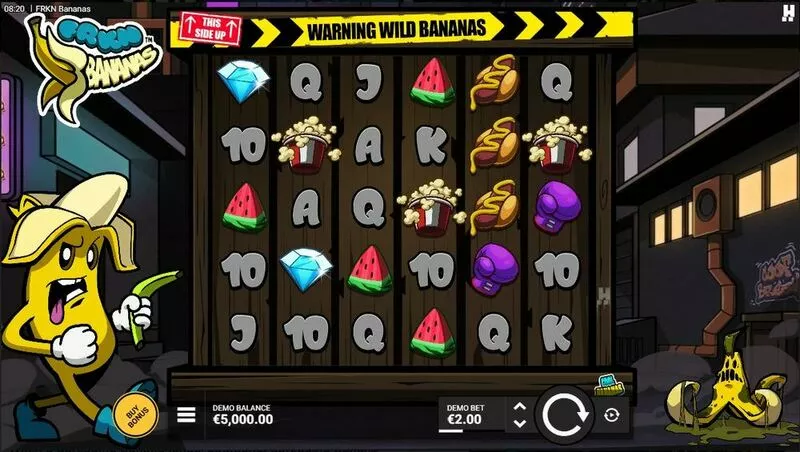 FRKN Bananas Hacksaw Gaming Slot Main Screen Reels