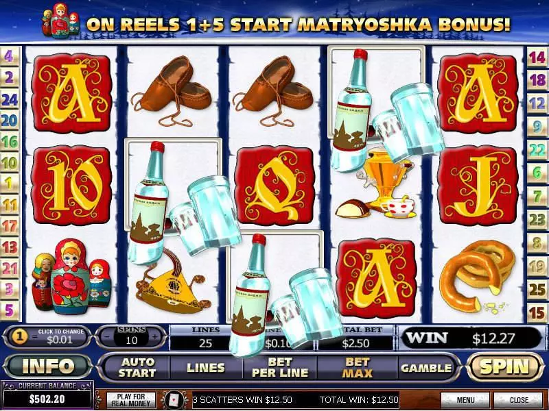 From Russia With Love PlayTech Slot Main Screen Reels