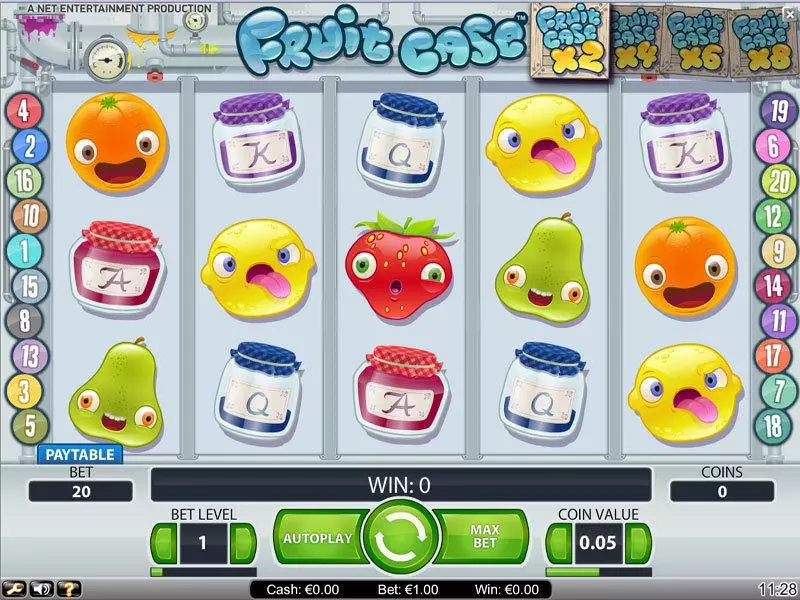 Fruit Case NetEnt Slot Main Screen Reels