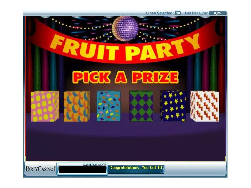 Fruit Party bwin.party Slot Bonus 1