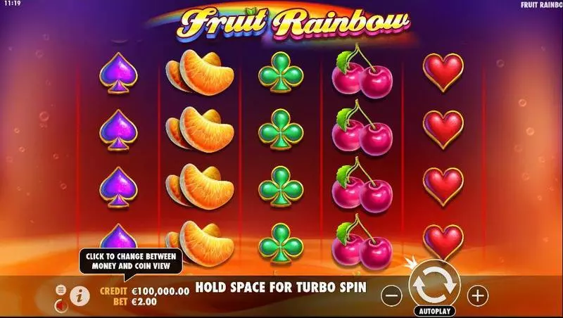 Fruit Rainbow Pragmatic Play Slot Main Screen Reels