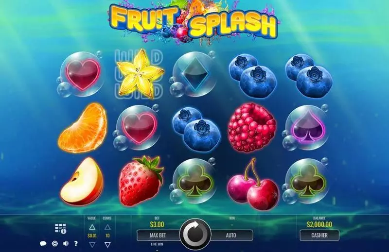 Fruit Splash Rival Slot Main Screen Reels