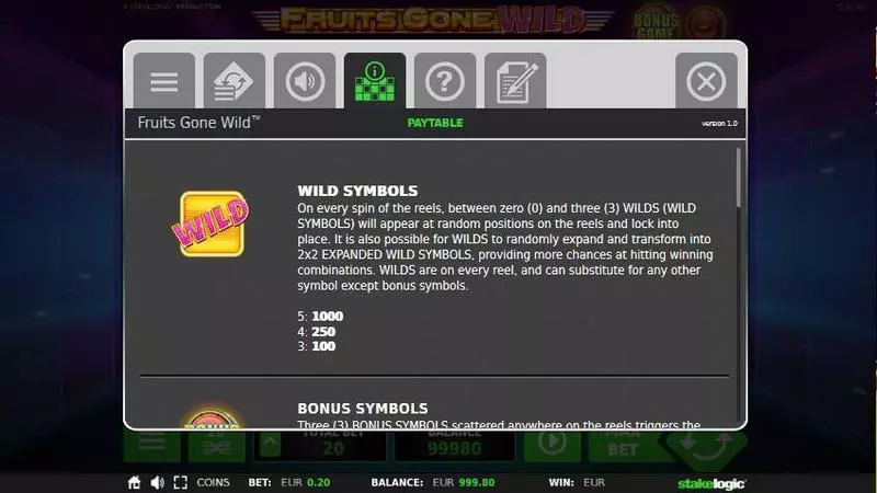 Fruits Gone Wild StakeLogic Slot Bonus 3