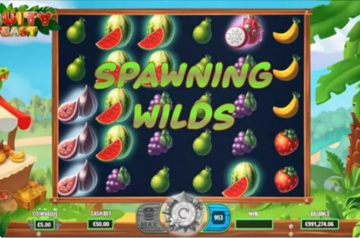 Fruity Feast Dragon Gaming Slot Main Screen Reels
