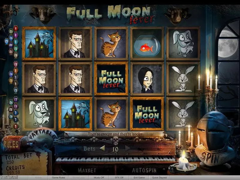 Full Moon Fever bwin.party Slot Main Screen Reels