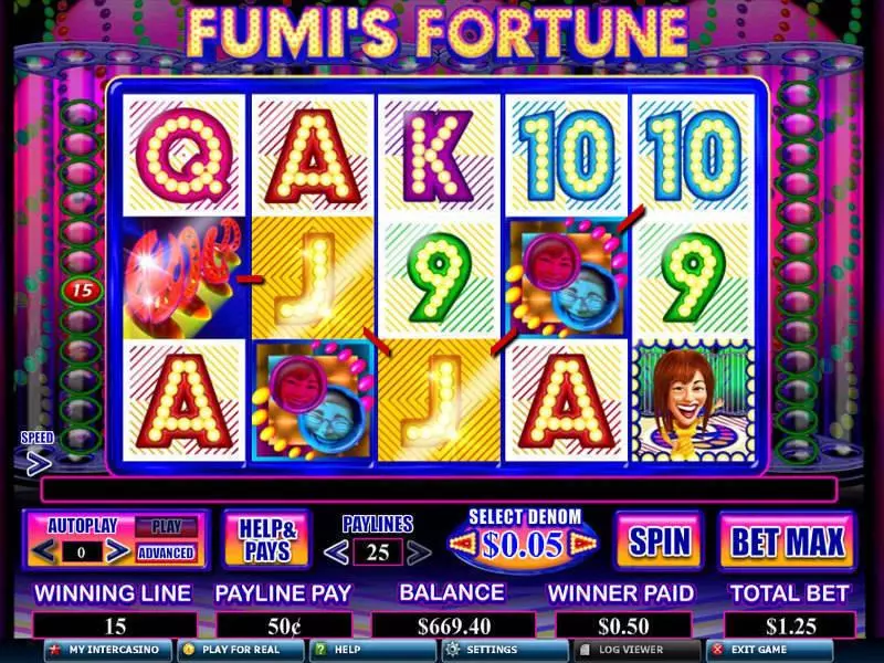 Fumi's Fortune Genesis Slot Main Screen Reels