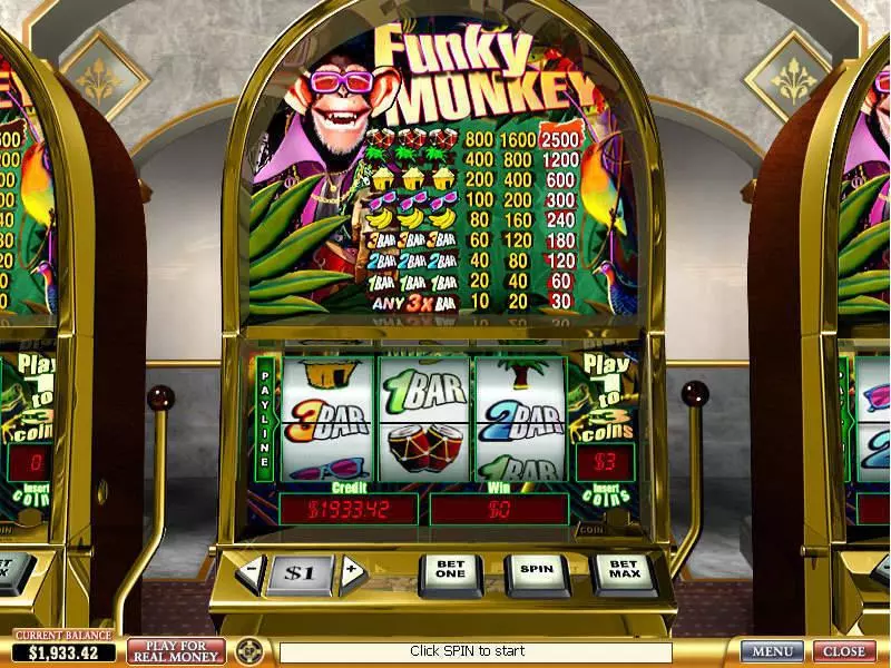 Funky Monkey PlayTech Slot Main Screen Reels