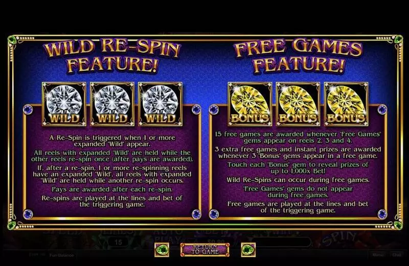 Gemtopia RTG Slot Free Spins Feature