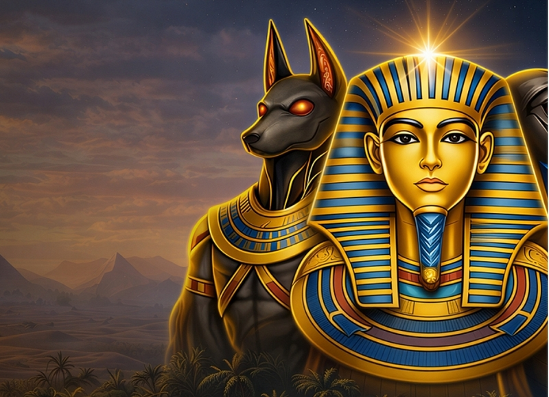 Giza’s Portals Tom Horn Gaming Slot Introduction Screen