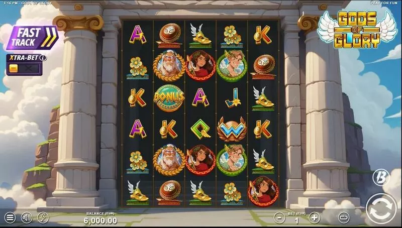 Gods of Glory Slotmill Slot Main Screen Reels