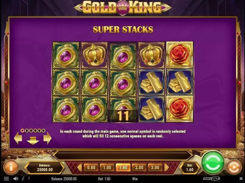 Gold King Play'n GO Slot Bonus 1