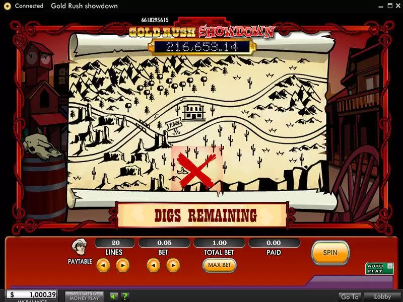 Gold Rush Showdown 888 Slot Bonus 3