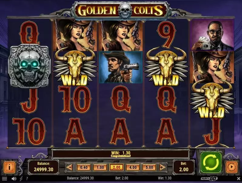 Golden Colts Play'n GO Slot Main Screen Reels