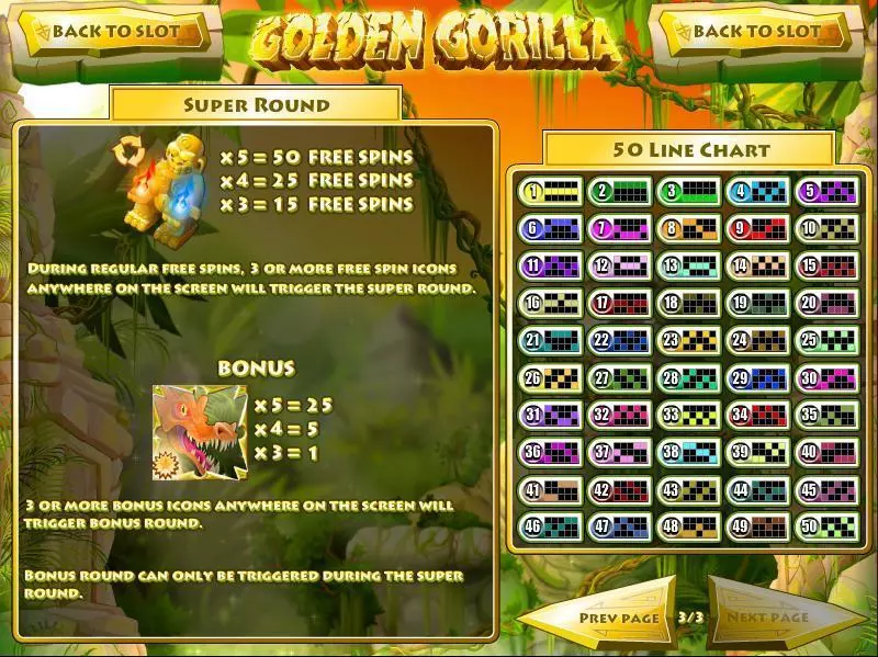 Golden Gorilla Rival Slot Info and Rules